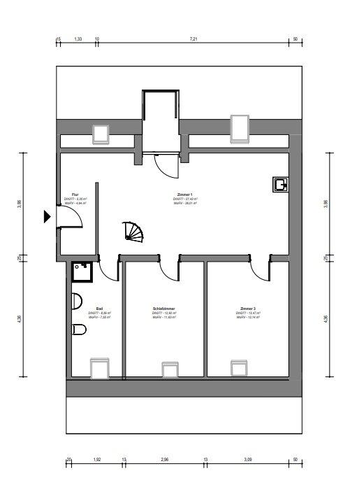Thumbnail-Dachgeschosswohnung mit Balkon 4 Zimmer ab Juni Sangerhausen