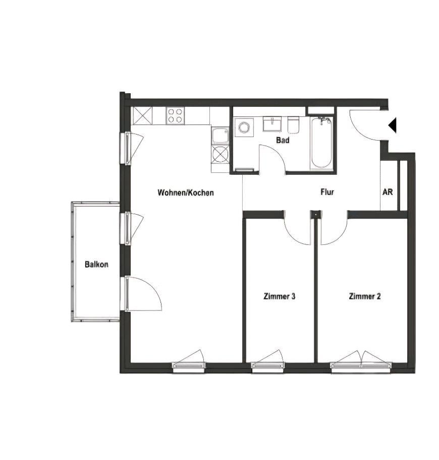 Thumbnail-3 Zimmer Neubau Wohnung ab 01.0601.07.26