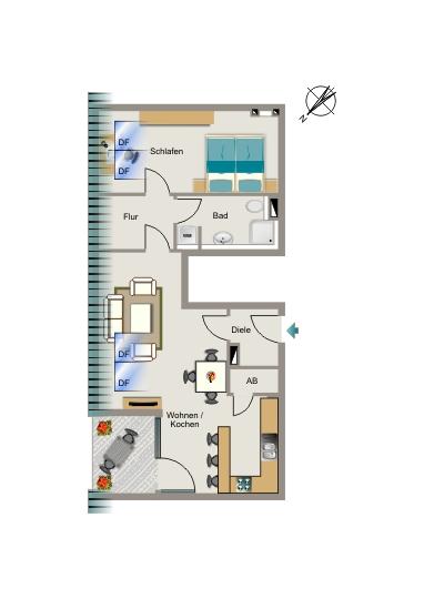 Thumbnail-Bezugsfertige Wohnung - Einfach Möbel rein und Füße hoch!