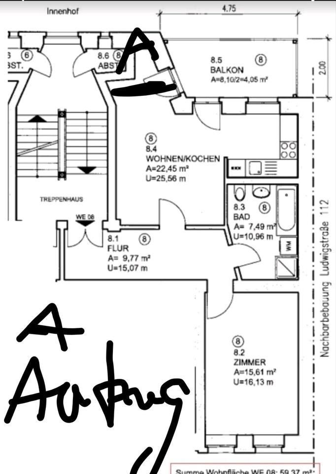 Thumbnail-2-Raum Mietwohnung, Benningsenstr. 1, 04315 Leipzig