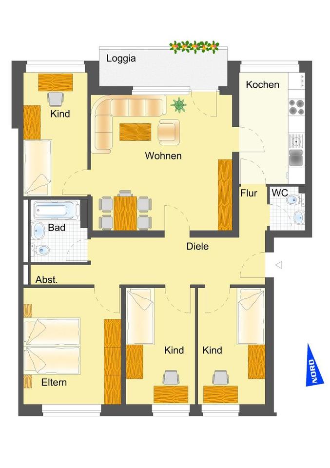 Thumbnail-Demnächst frei! 4-Zimmer-Wohnung in Wegberg