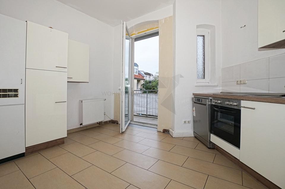 Thumbnail-Stilvolle 3-Raum-Wohnung mit Balkon und Einbauküche