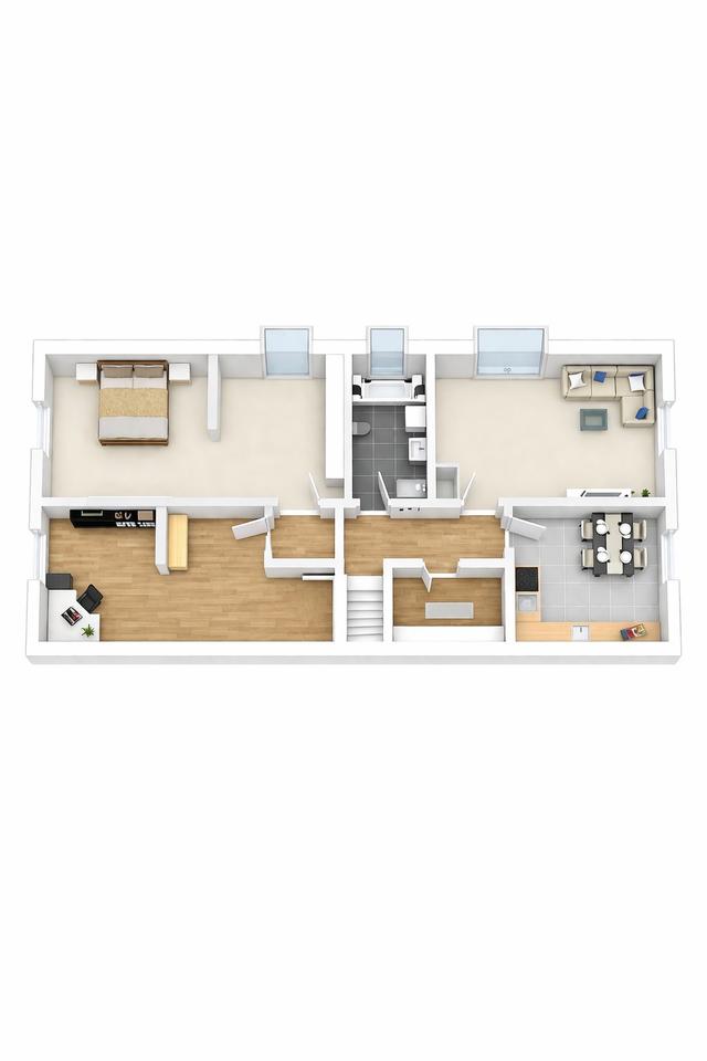 Thumbnail-Sanierte 4-Zimmer Wohnung mit neuer Küche, Garage & Dachboden