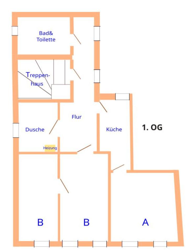 Thumbnail-Möblierte Wohnung, WG-geeignet für Studenten, Wohnen auf Zeit, ..
