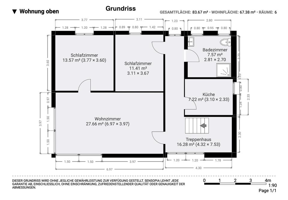 Thumbnail-Oberwohnung in Haselünne zum 01.07.2026 zu vermieten