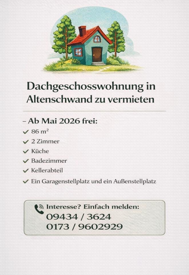 Thumbnail-Dachgeschosswohnung in Altenschwand zu vermieten