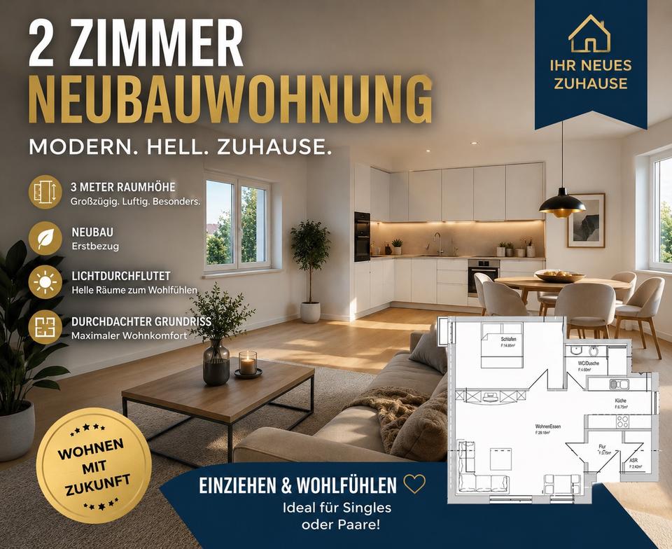 Thumbnail-Moderne 2 Zimmer-Neubauwohnung - Erstbezug, Mietwohnung