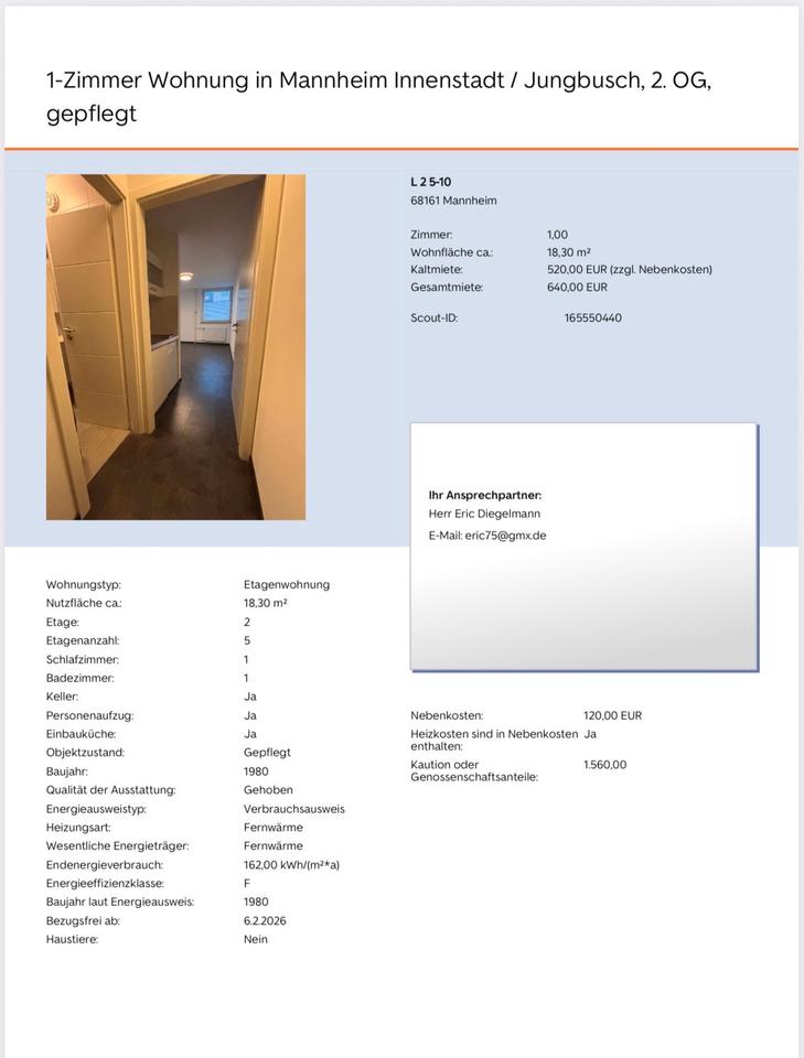 Thumbnail-1 Zimmer Wohnung in Mannheim Innenstadt Jungbusch