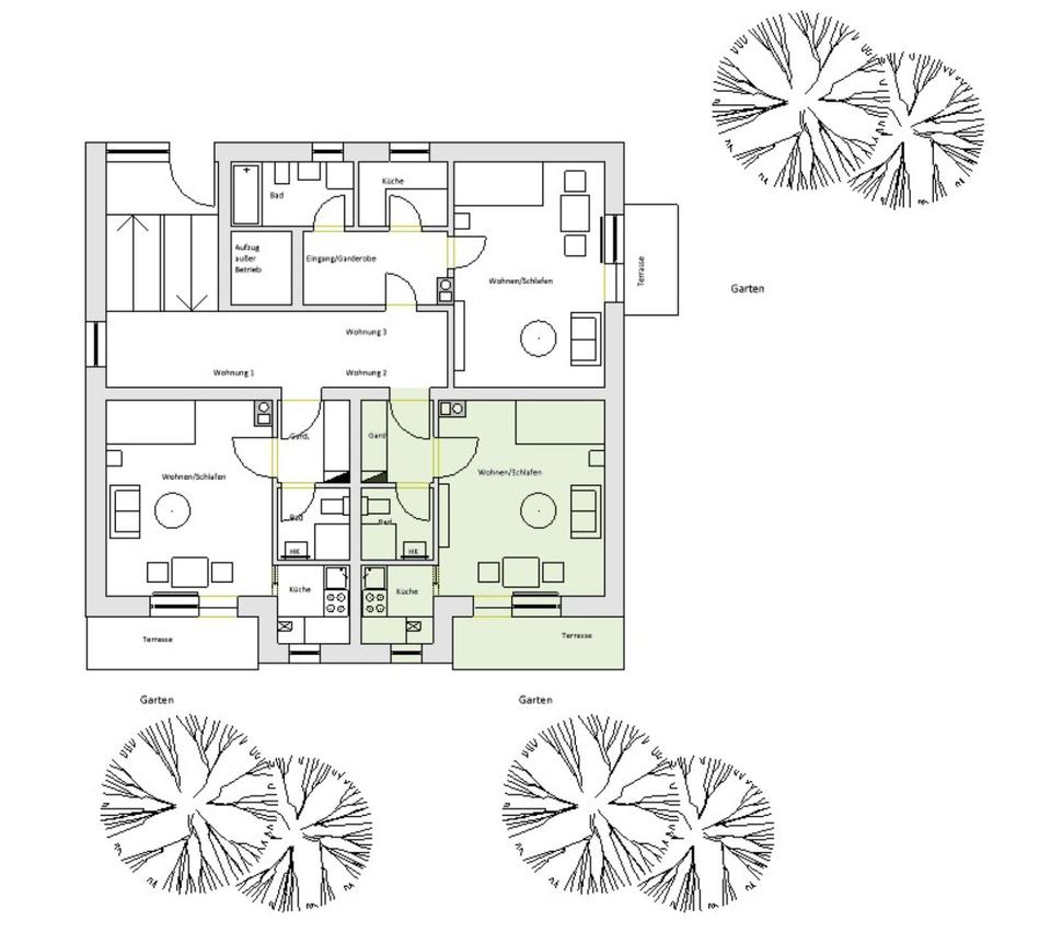 Thumbnail-Erstbezug: Komplett neue schöne, helle 1-Zimmer Wohnung mit EBK
