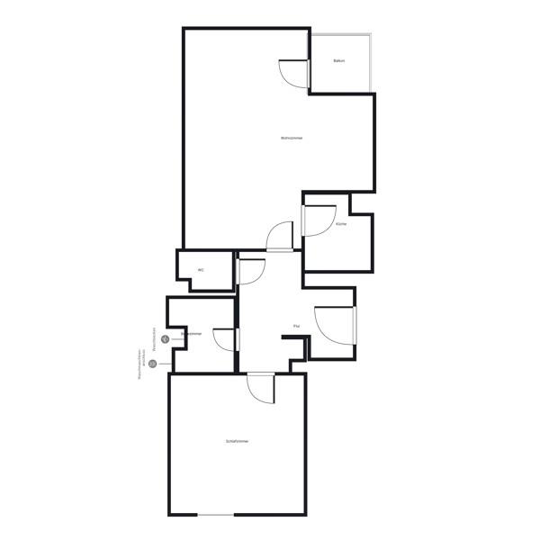 Thumbnail-Sanierte Helle 2-Zimmer Wohnung mit Einbauküche