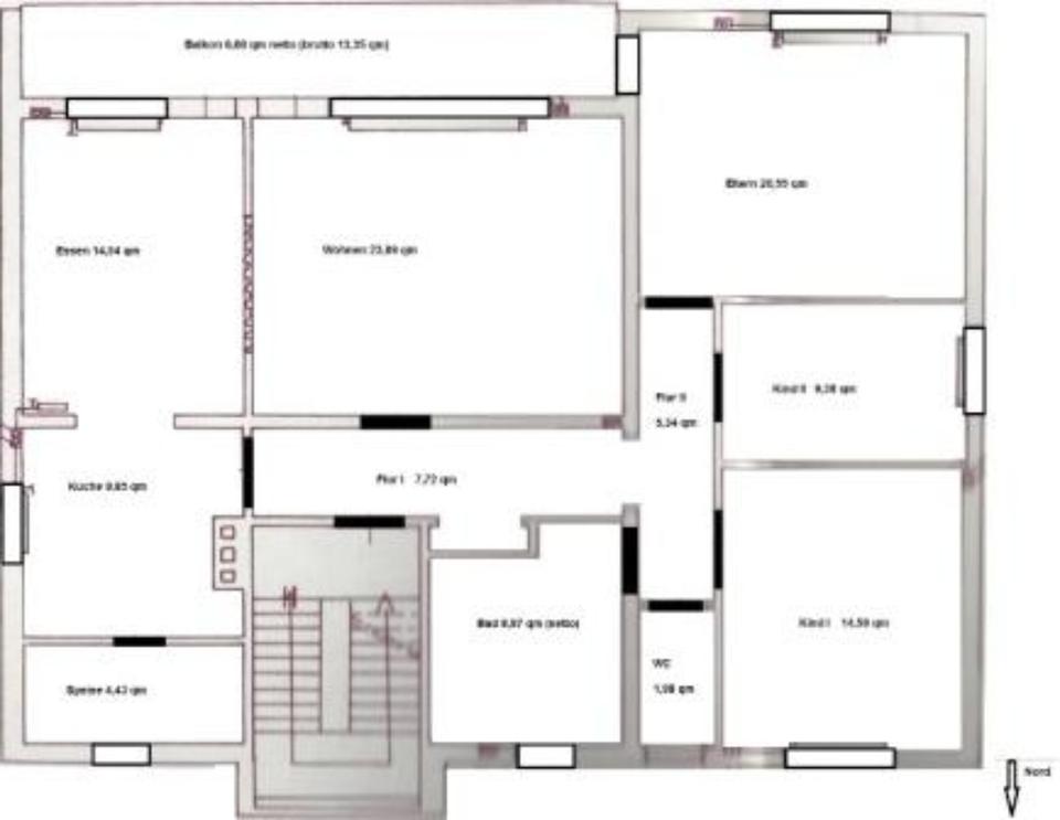 Thumbnail-4 ½ Zimmer; Wohnfl. 125 qm; Nahwärmeanschluss