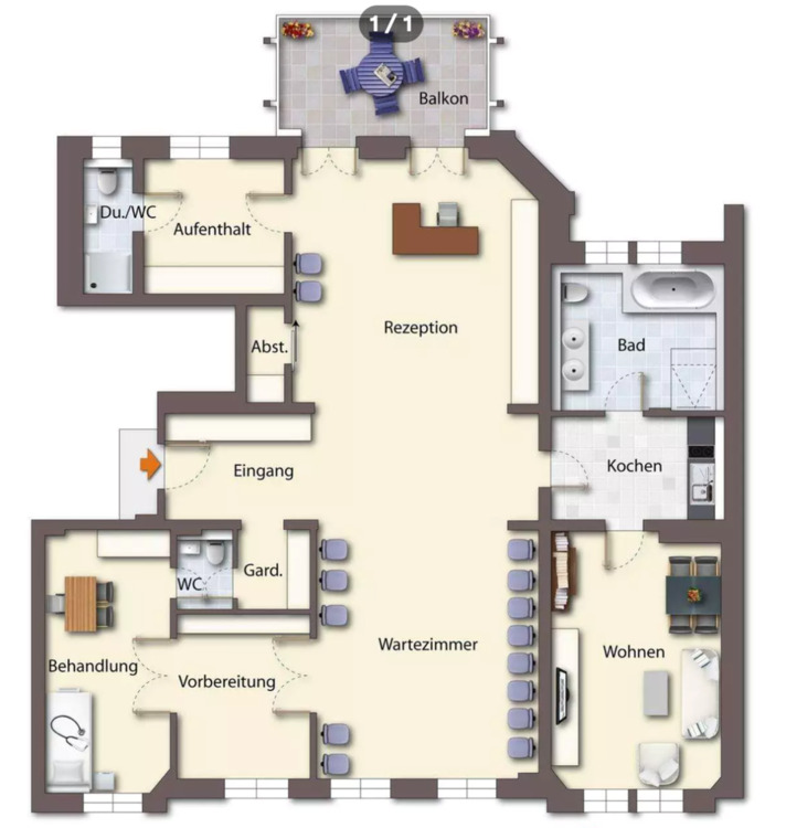 Thumbnail-1. Reihe Bodensee! Altbaujuwel mit Seesicht in Konstanz – 178 m²