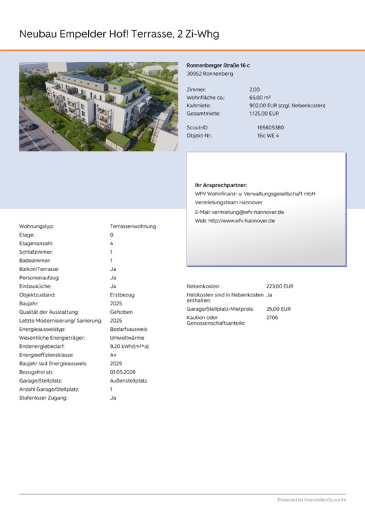 Thumbnail-Neubau Empelder Hof! Terrasse, 2 Zi-Whg