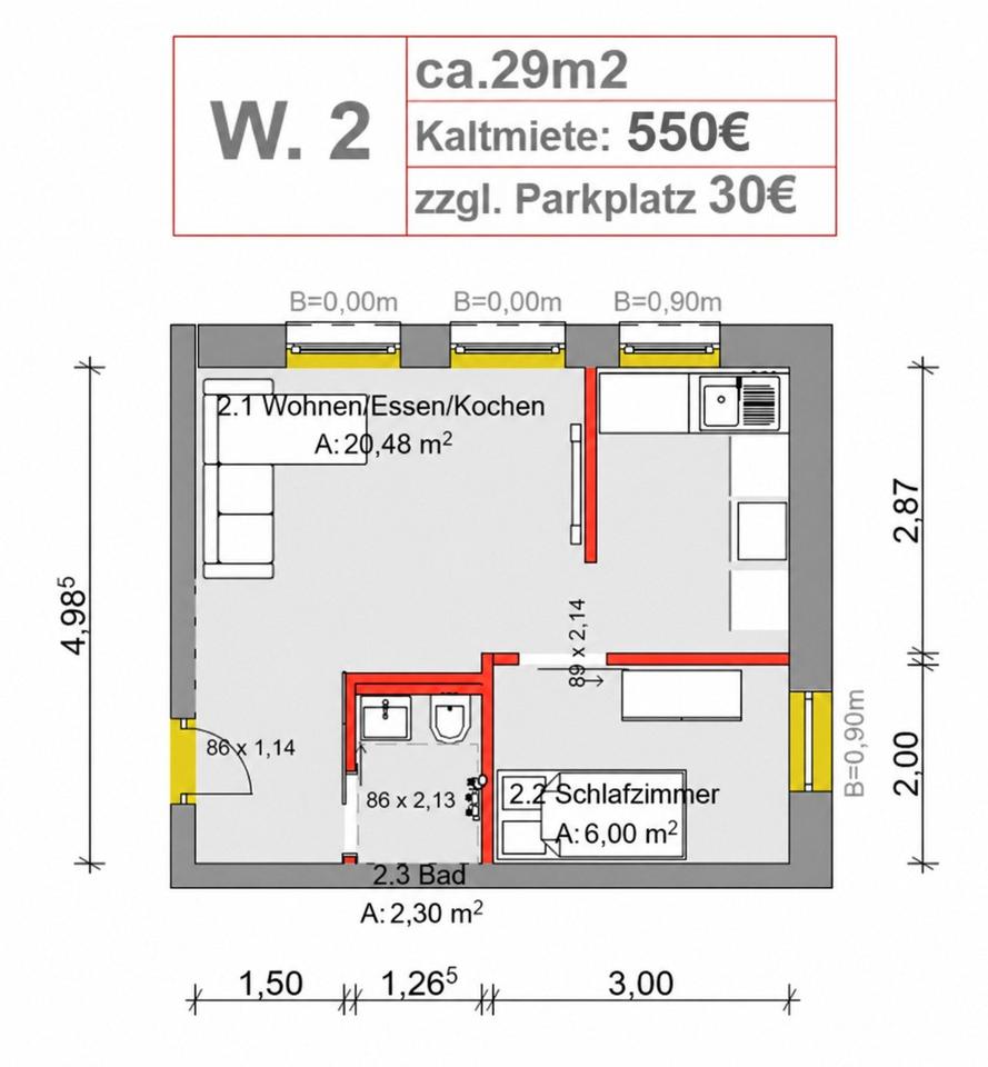 Thumbnail-Moderne, helle Wohnung im Erdgeschoss - Dortmund