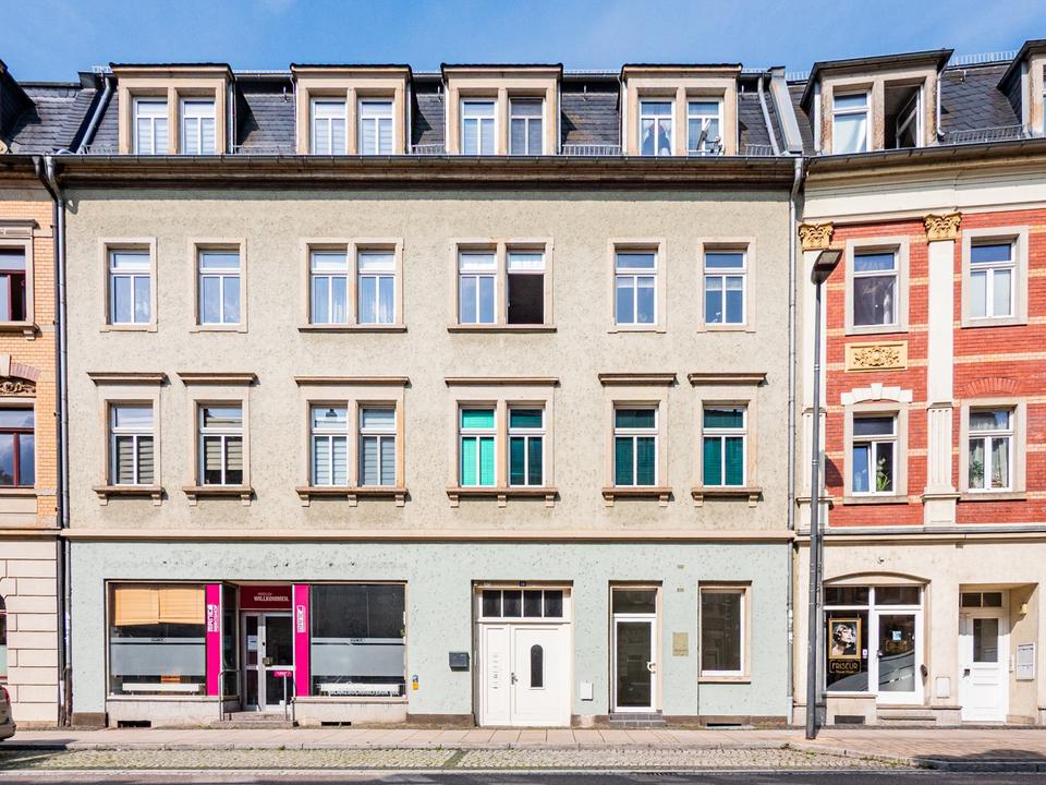 Thumbnail-Kleine Gewerbeeinheit mit Stellplatz an der Hauptstraße in Pirna-Copitz.