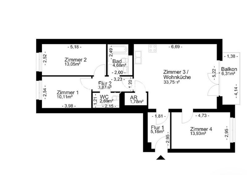 Thumbnail-Wohnungsswap - 4 Zimmer, 92 m² - Salvador-Allende-Straße, Köpenick, Berlin