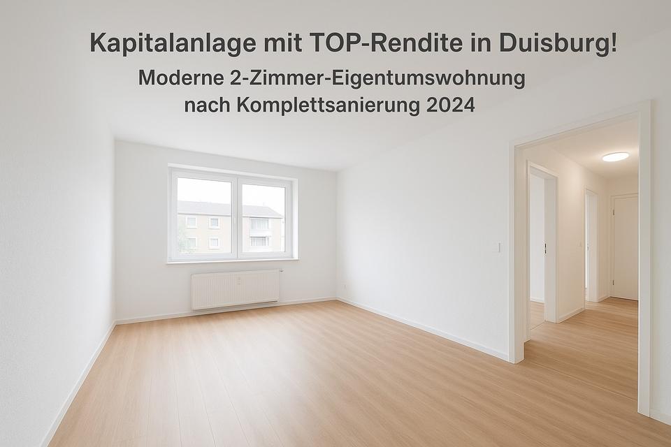 Thumbnail-Moderne 2-Zimmer-Eigentumswohnung nach Komplettsanierung 2024