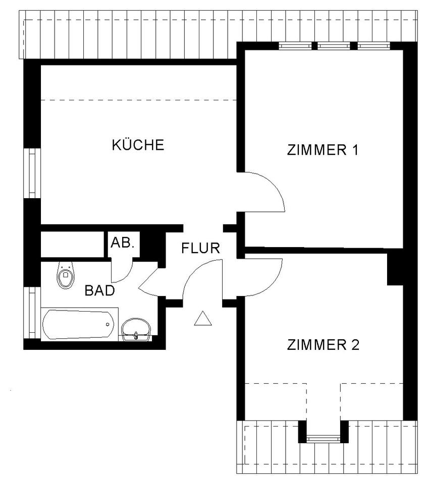 Thumbnail-Geräumige 2-Zimmer-Wohnung in Lennestadt-Maumke