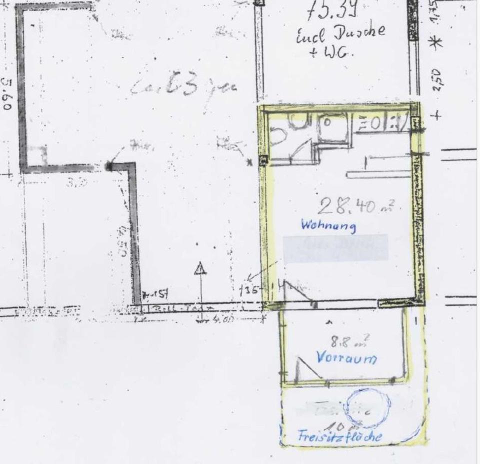 Thumbnail-1-Zimmer Wohnung mit EBK in Jöhlingen