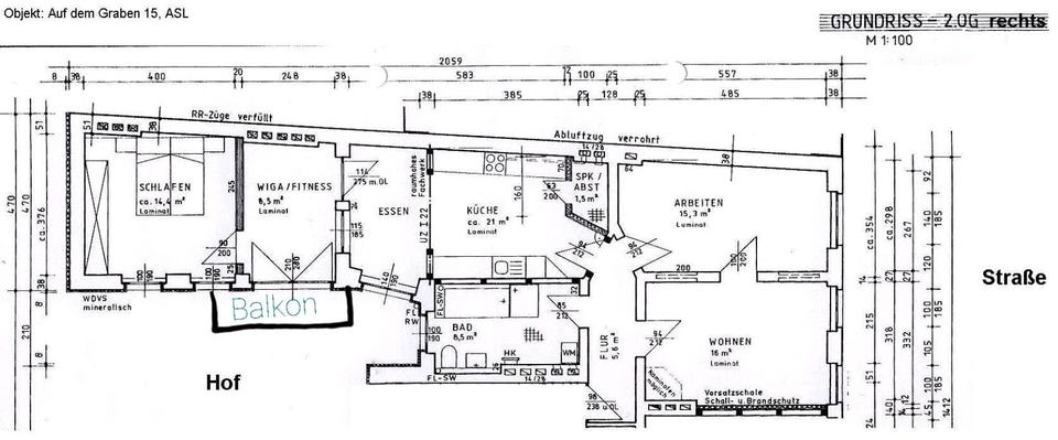 Thumbnail-helle geräumige Wohnung