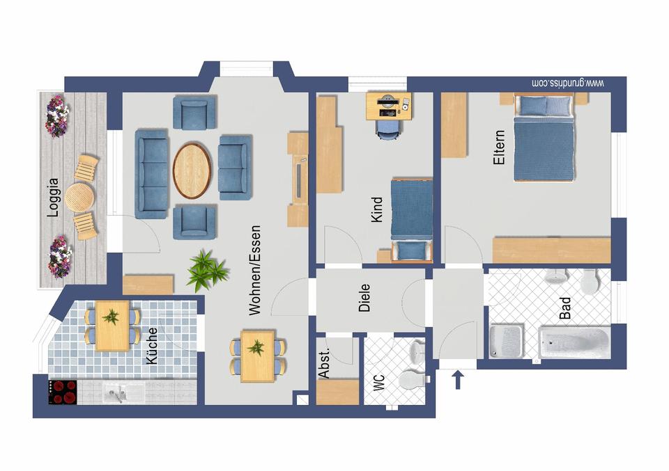 Thumbnail-3 Zimmer Wohnung in PB-Elsen