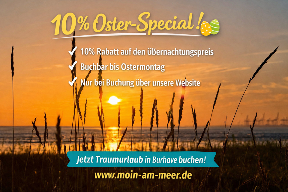 Thumbnail-Ferienwohnung an der Nordsee – 10 % Oster-Rabatt sichern!