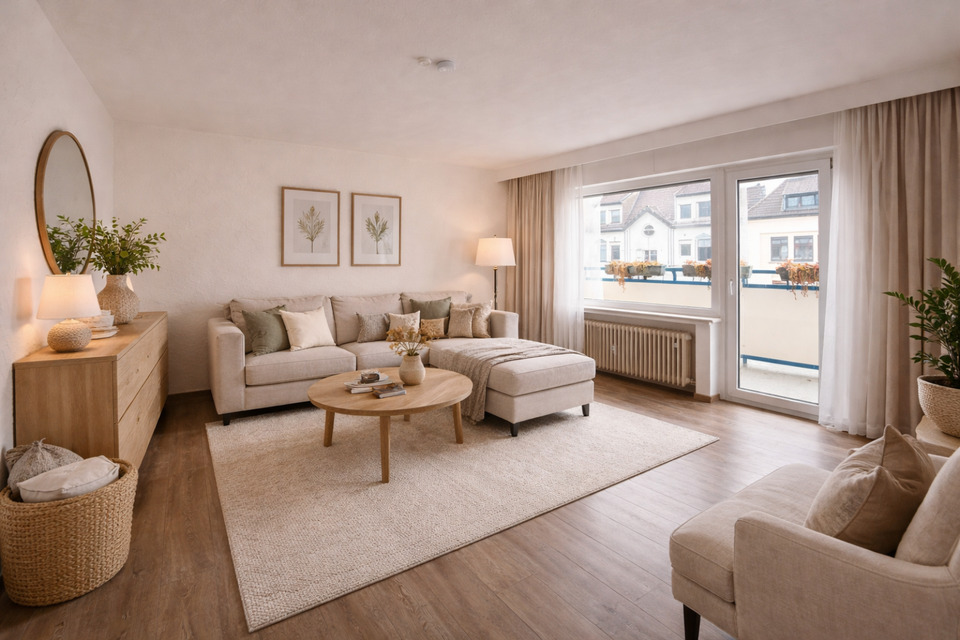 Thumbnail-Komplett renovierte 3-Zimmer Wohnung mit Balkon & Aufzug 78 qm