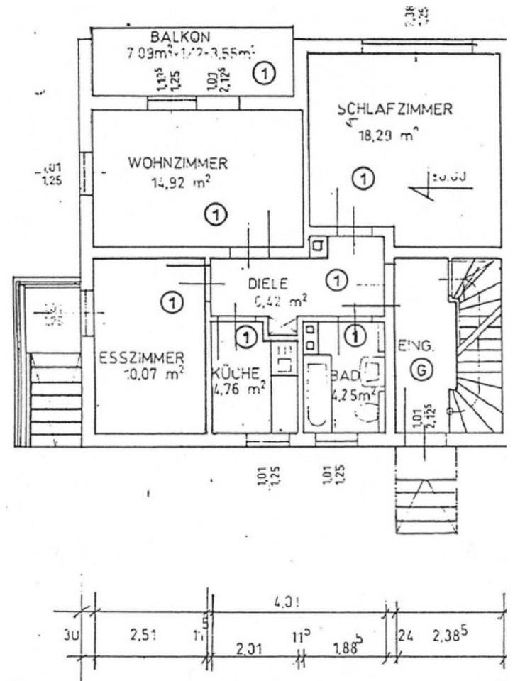 Thumbnail-Helle 3-Zimmer-Wohnung mit Balkon und Gartenanteil in Mainburg
