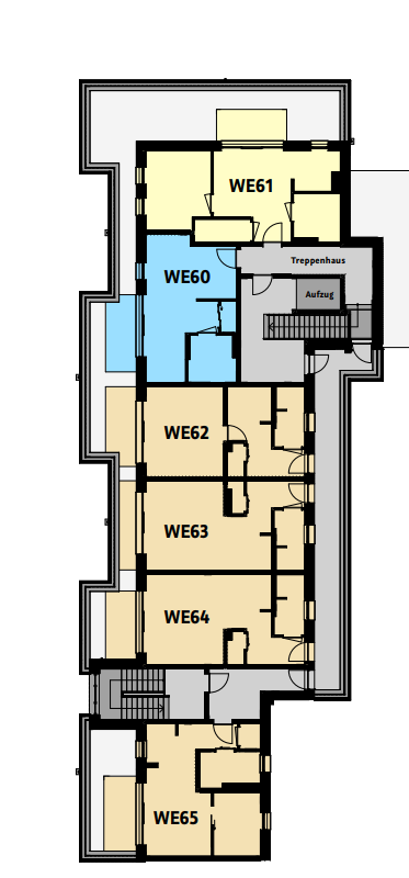 Thumbnail-Geräumige 1-Raum-Wohnung mit Sonnenbalkon und Einbauküche - Erstbezug - WE62