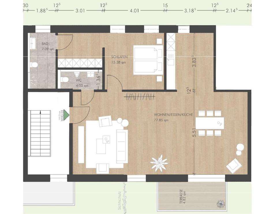 Thumbnail-Effizienzwohnung mit Loftcharakter