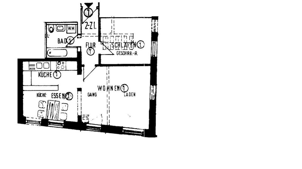 Thumbnail-Gepflegte 2,5 Zimmer Wohnung im Erdgeschoss in Neustetten