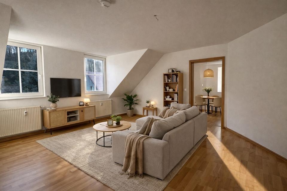 Thumbnail-Helle, renovierte 3-Raum-Dachgeschosswohnung in Döbeln – sofort bezugsfrei!