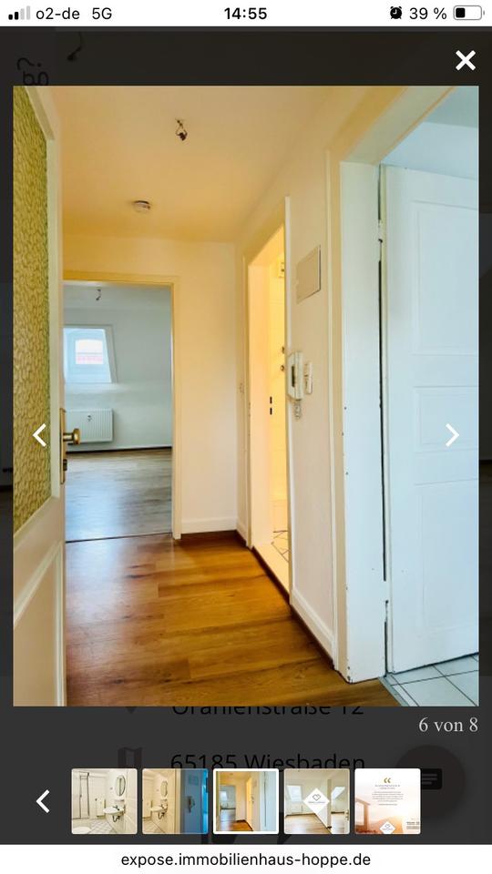 Thumbnail-Schöne DG Wohnung zwei kleine Zimmer, gr. Wohnküche, sehr hell