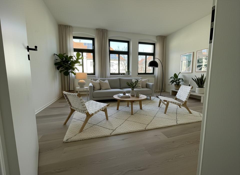 Thumbnail-Frisch sanierte 2-Zimmer Altbau in Halle-Südstadt, zentral.