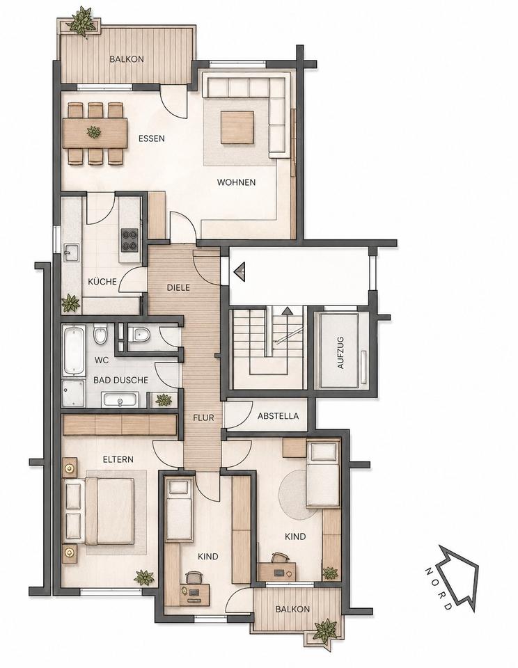 Thumbnail-4,5- Zimmer Wohnung Provision frei