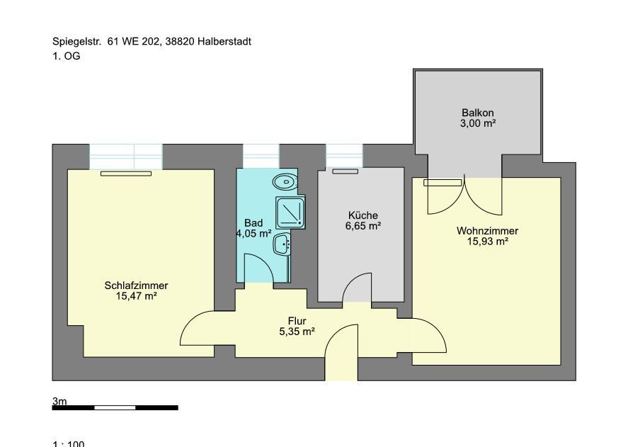 Thumbnail-Erstbezug nach Sanierung! Schöne 2-Zimmer-Wohnung in Citynähe.
