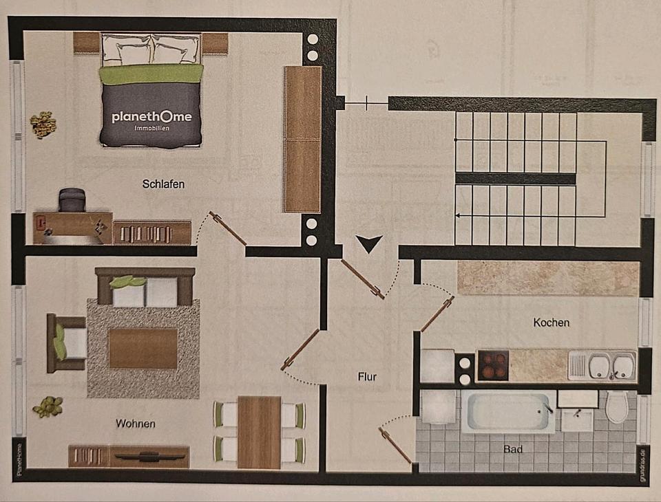 Thumbnail-2-Raum-Wohnung in Lengenfeld