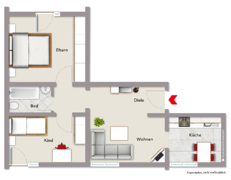 Thumbnail-Exklusiv möblierte Penthousewohnung – Erstbezug nach renovierung