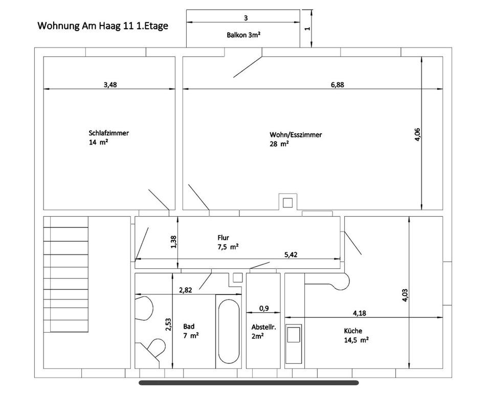 Thumbnail-Frisch renovierte Wohnung zur Miete