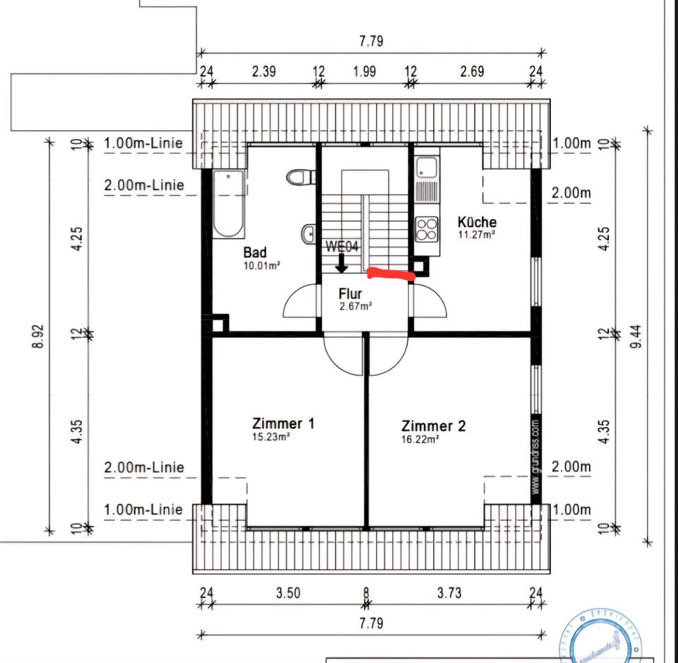 Thumbnail-Schöne und Renovierte 2 Zimmer Wohnung vom Eigentümer