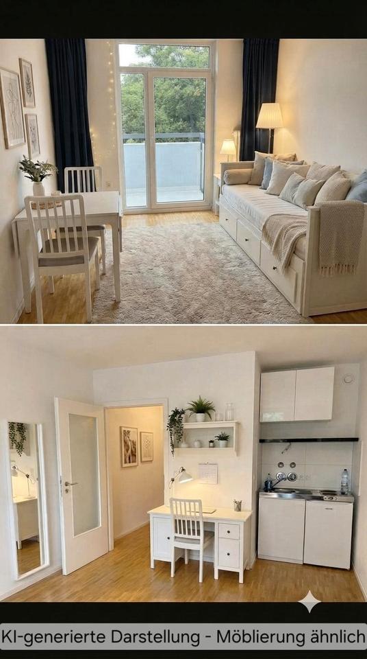 Thumbnail-1 Zimmer Wohnung am Harras mit Balkon ab 24.10.