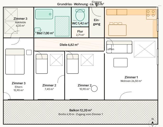 Thumbnail-Möbliertes WG-Zimmer mit Balkon · Saarbrücken-Dudweiler ·Nähe Uni