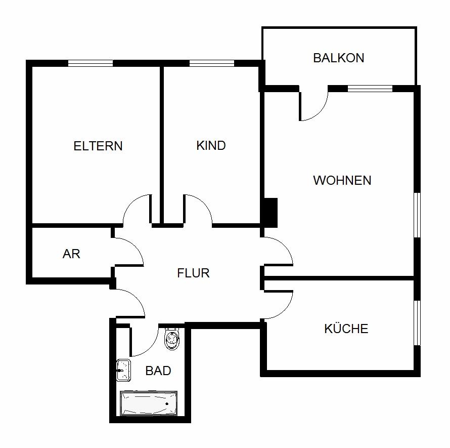 Thumbnail-3-Zimmer-Wohnung in Gelsenkirchen Hassel
