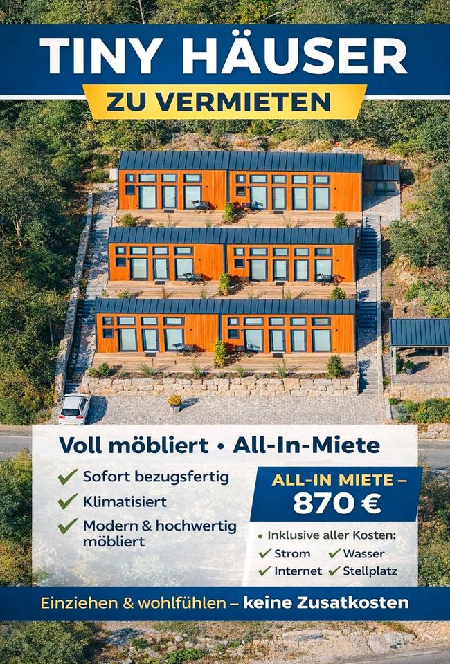 Thumbnail-Tiny House in Eisingen (75239) – möbliert, Terrasse, Warmmiete