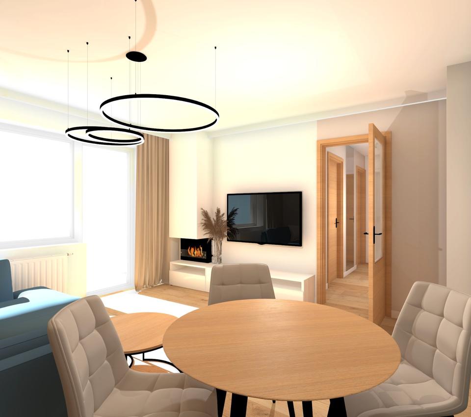 Thumbnail-Kernsanierte, voll möblierte 2-Zimmer-Wohnung mit Balkon, Kamin