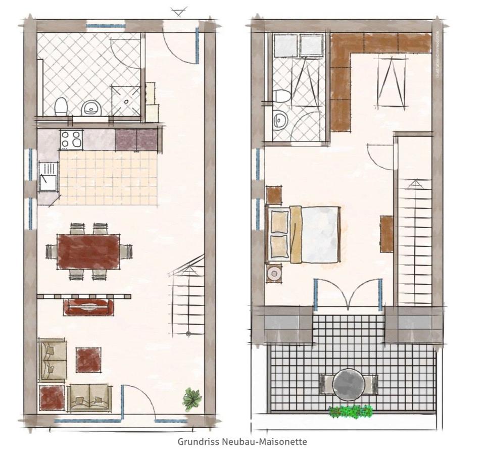 Thumbnail-2-Zimmer Maisonette-Wohnung in Margetshöchheim