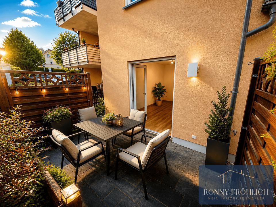 Thumbnail-stufenlose, renovierte, komfortable 2-Raum-Wohnung im Erdgeschoss mit Terrasse Oelsnitz Erzgebirge