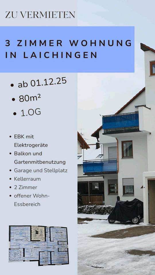 Thumbnail-3 Zimmer Wohnung in Laichingen zu vermieten