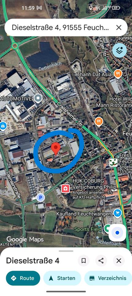 Thumbnail-60 m² Bürofläche – 3 Räume + 5 Stellplätze – Feuchtwangen