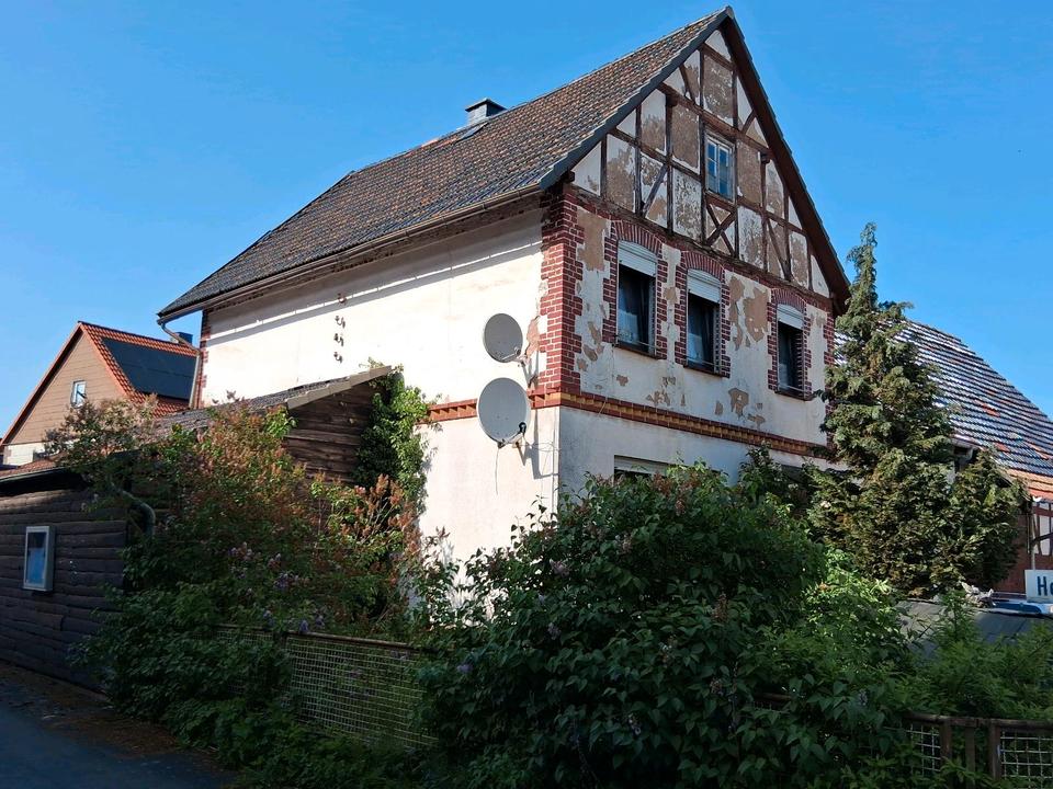 Thumbnail-152m² Massivbau mit Fachwerk im Dachgeschoss u Werkstatt Hebebühn